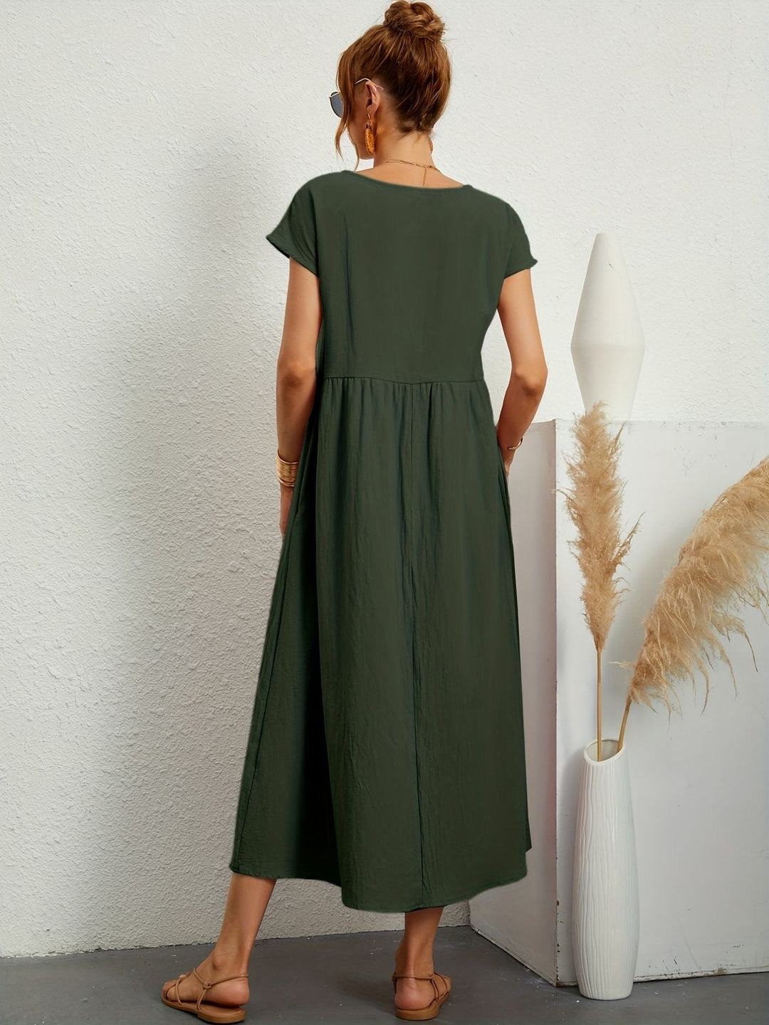 Smocked Maxi Dress – Women's Casual Summer Dress | Camille