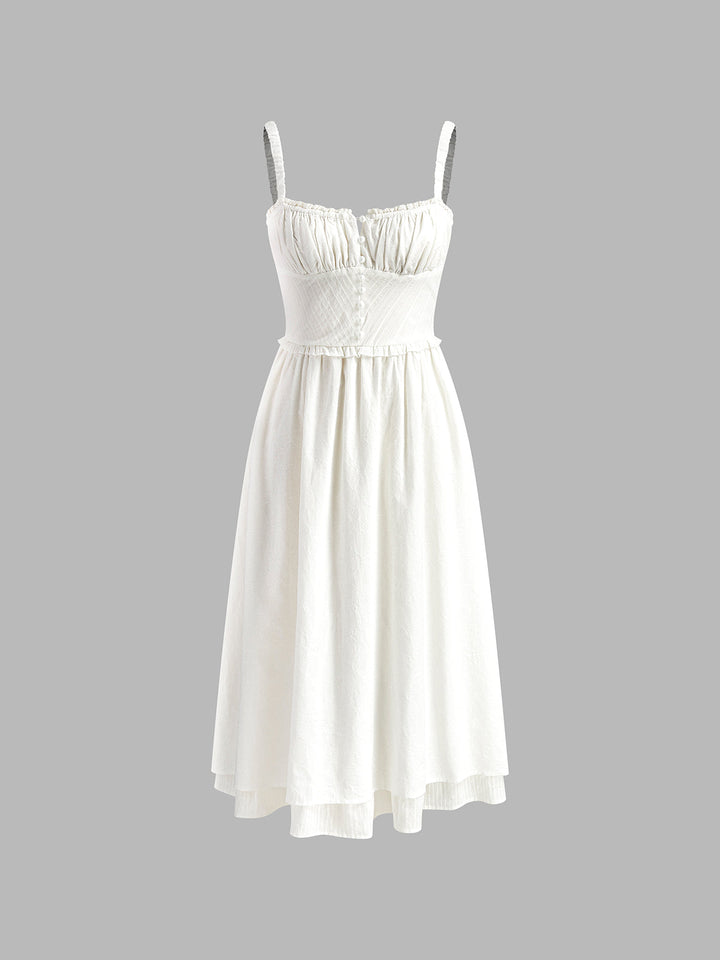Spaghetti Strap Midi Dress – Women's Summer Dress | Celeste
