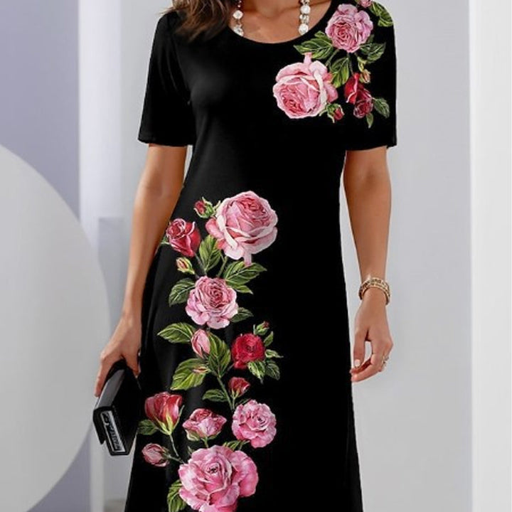 Floral Fitted Maxi Dress – Women's Elegant Dress | Seraphina