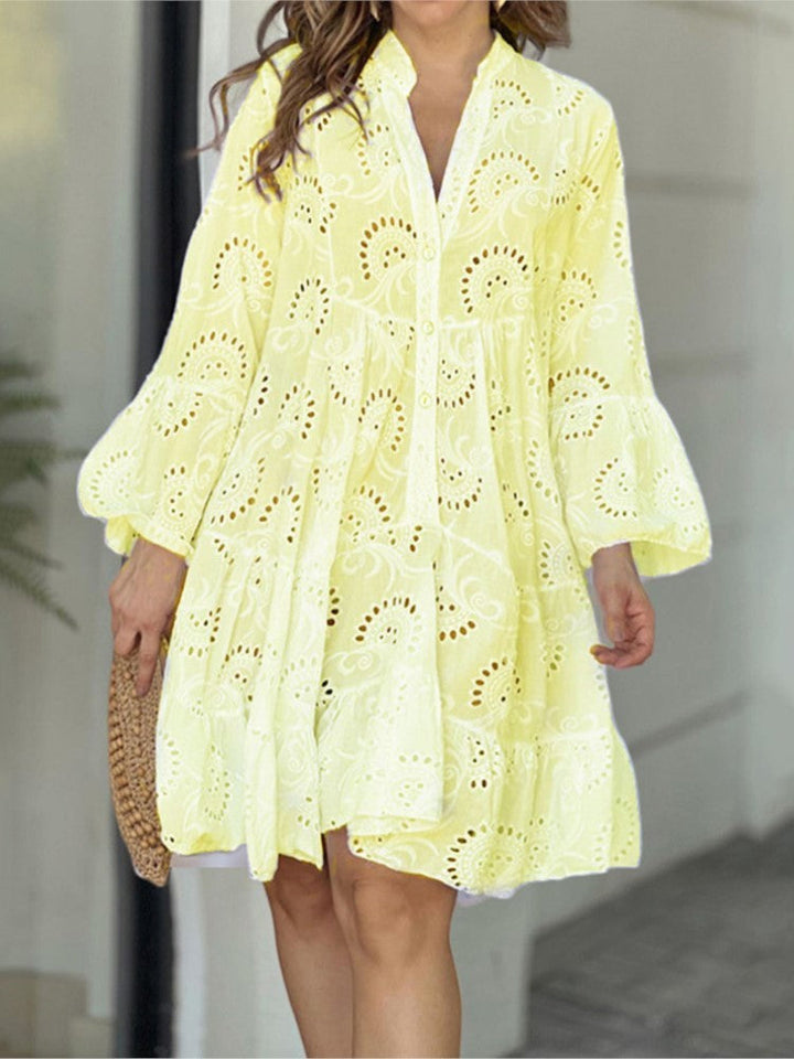 Balloon Sleeve Mini Dress – Women's Casual Dress | Amara