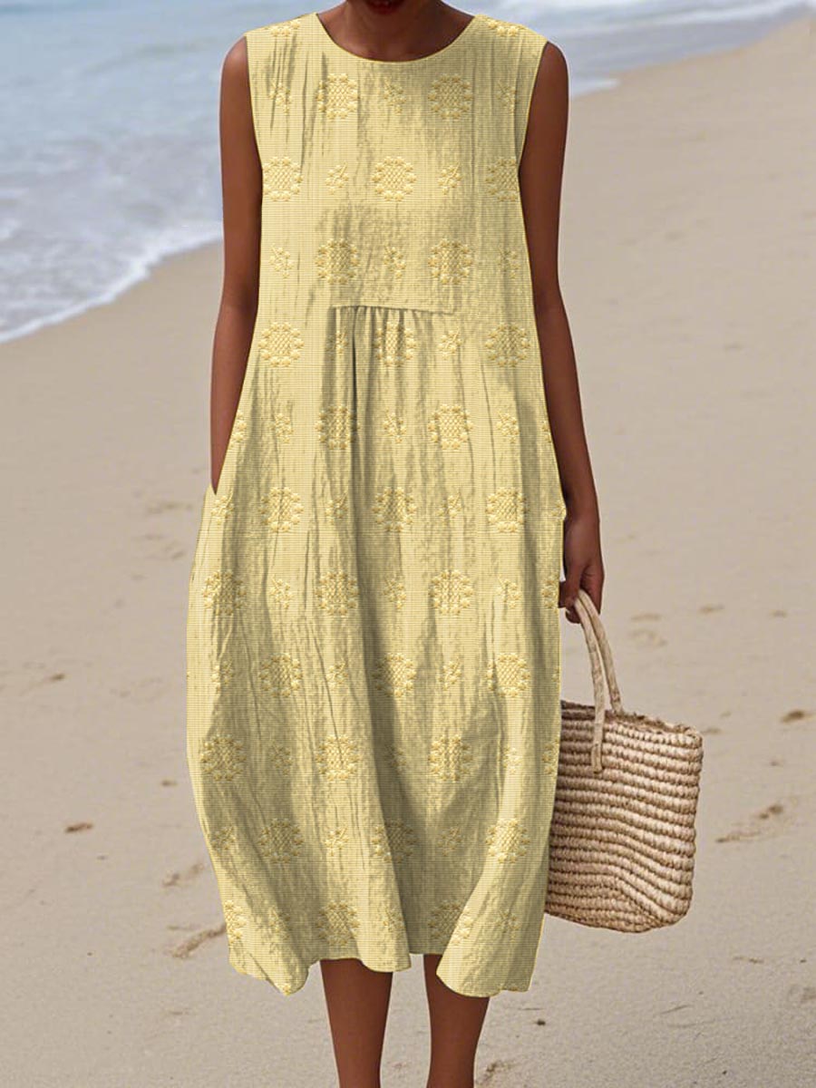 Sleeveless Midi Dress – Women's Casual Dress | Seraphina