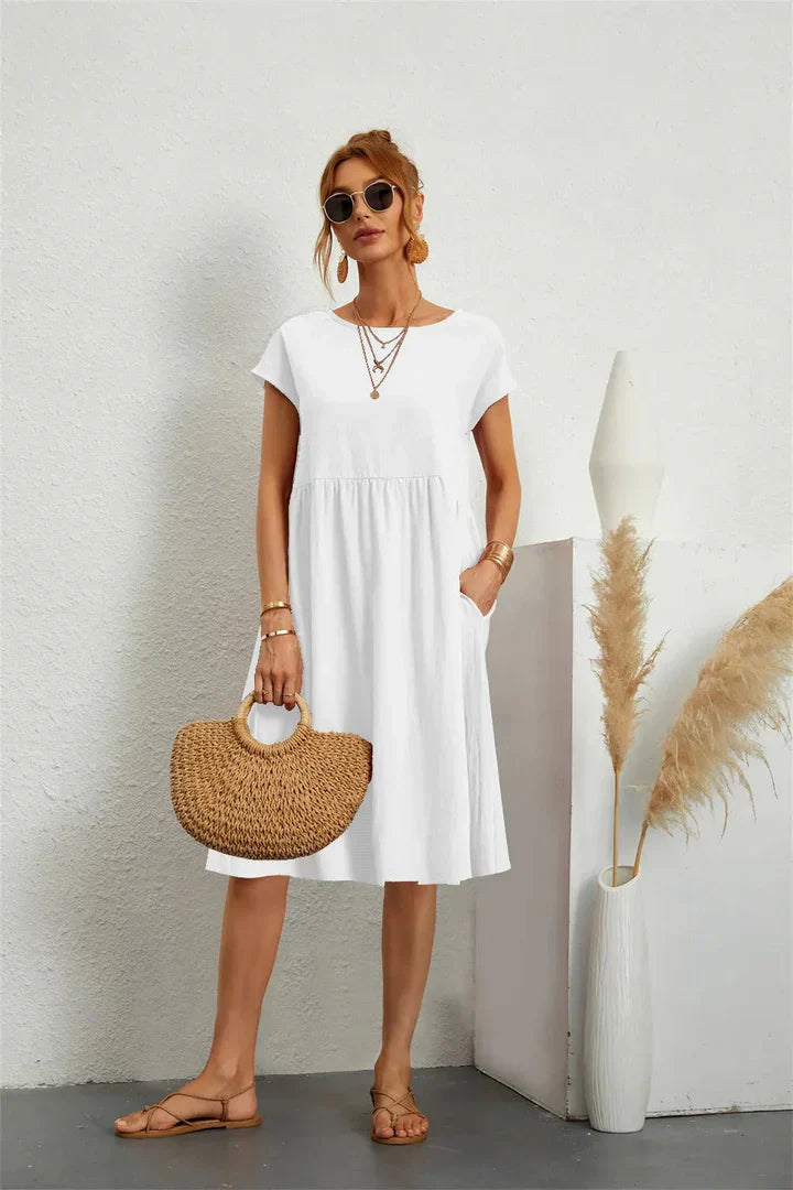 Smocked Pocket Midi Dress – Women's Casual Summer Dress | Seraphine