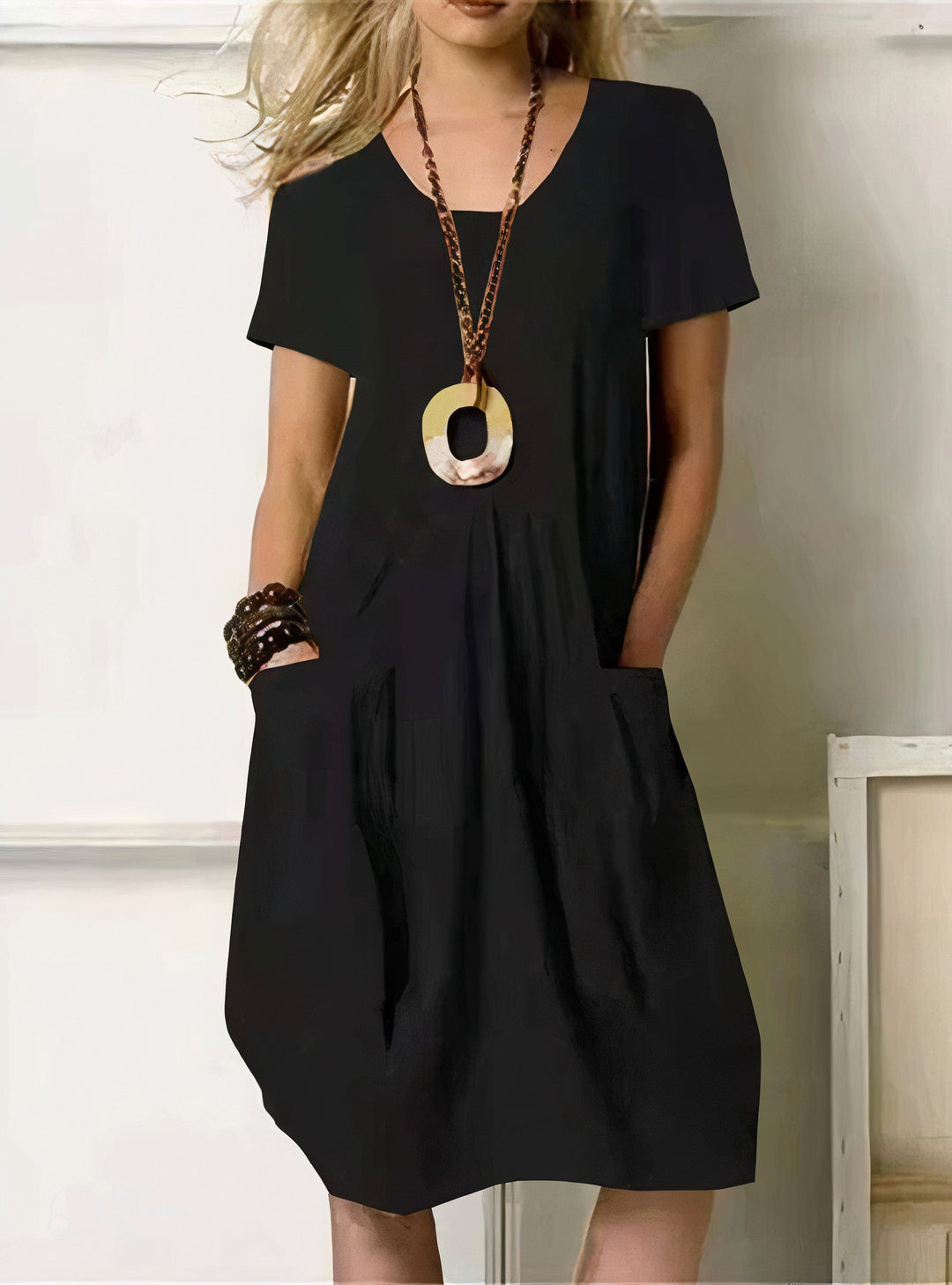 Pocket Midi Dress – Women's Casual Summer Dress | Seraphina
