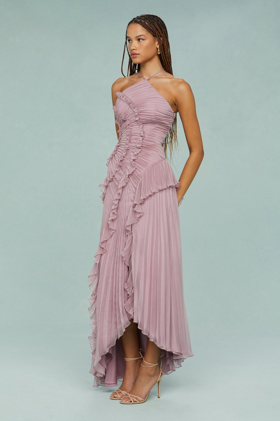 Halter Neck Maxi Dress – Women's Elegant Dress | Celina