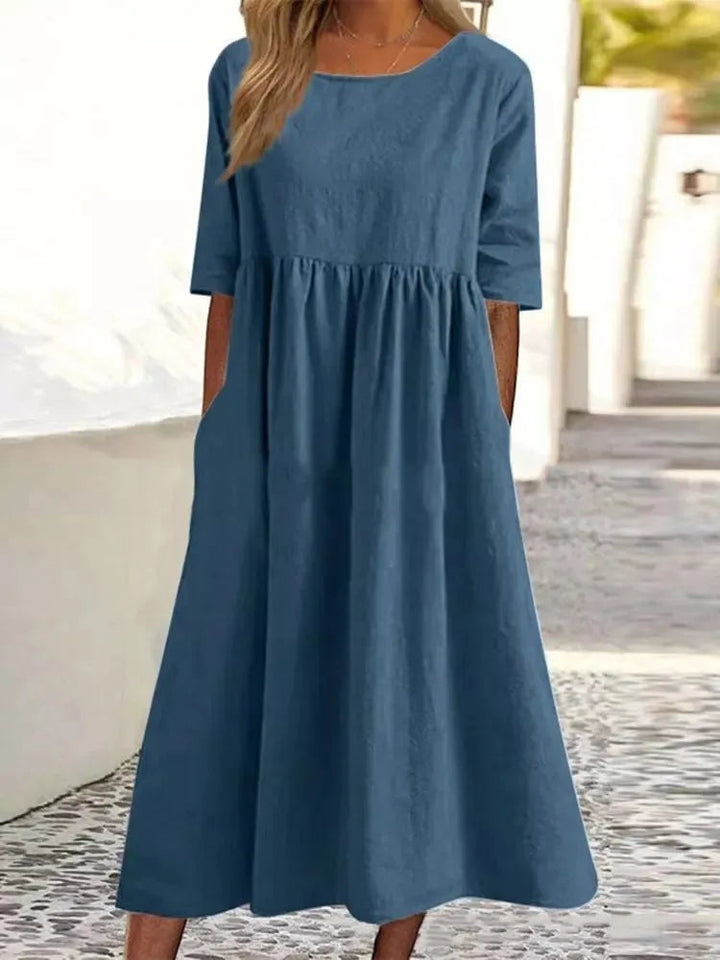 Smocked Maxi Dress – Women's Casual Dress | Elara