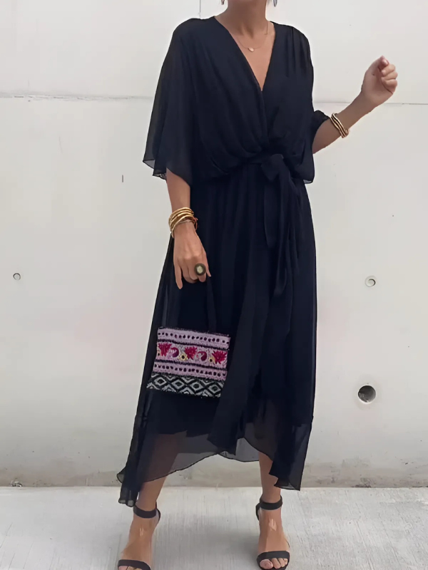 Wrap Midi Dress – Women's Casual Dress | Sylvia