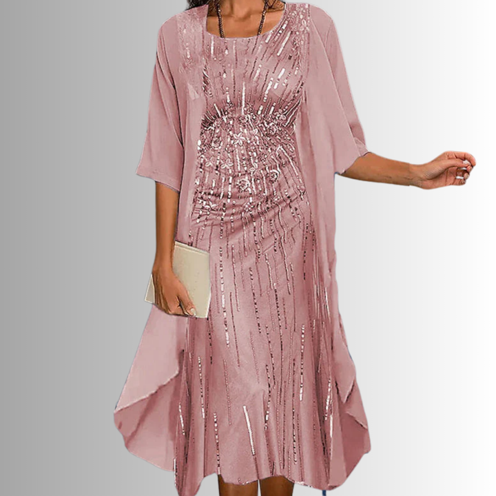 Floral Lace Trim Midi Dress – Women's Casual Summer Dress | Seraphina