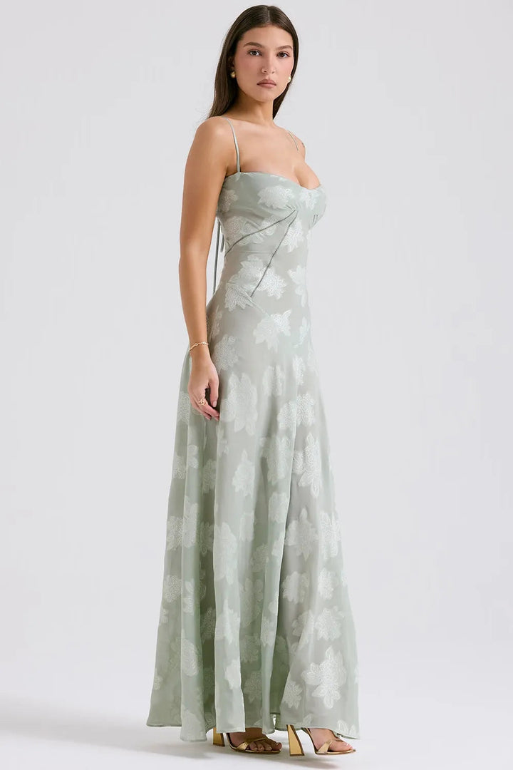 Open Back Maxi Dress – Women's Elegant Dress | Seraphina