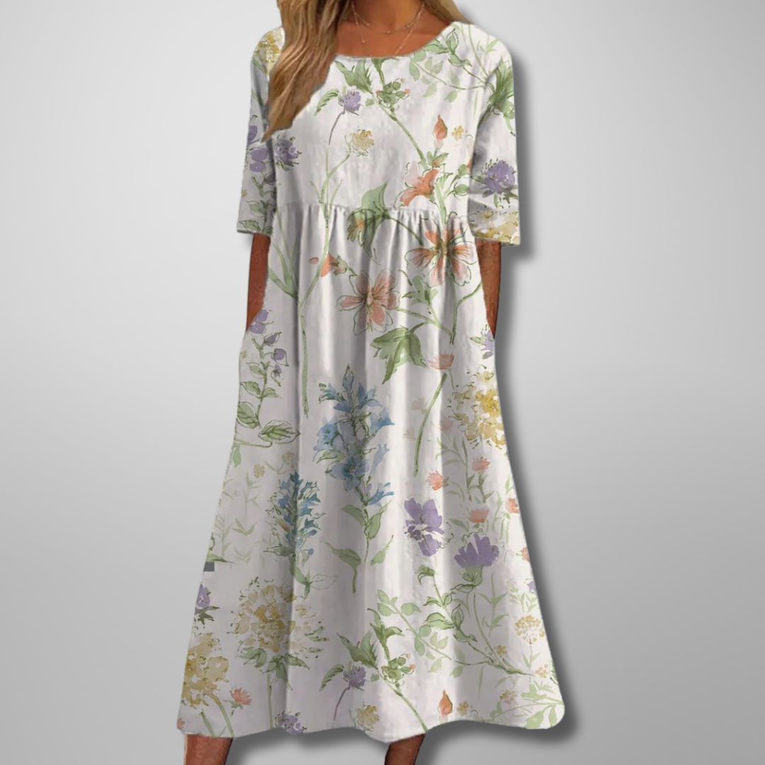 Floral Maxi Dress – Women's Casual Summer Dress | Amara