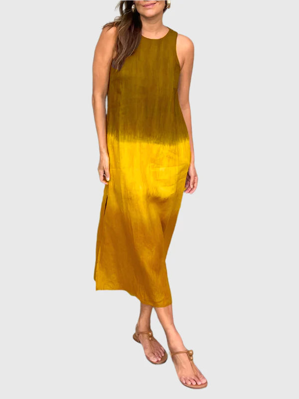 Printed Midi Dress – Women's Casual Dress | Elara