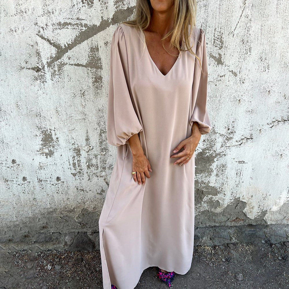 V-Neck Maxi Dress – Women's Elegant Dress | Amelia