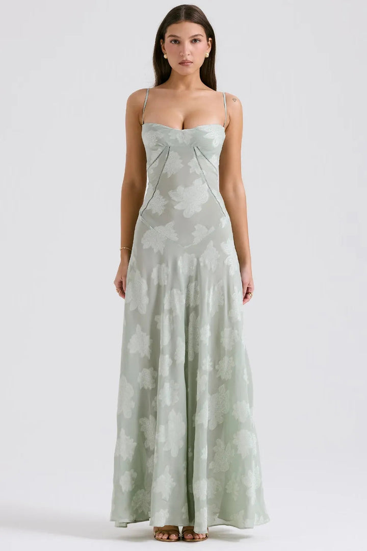 Open Back Maxi Dress – Women's Elegant Dress | Seraphina