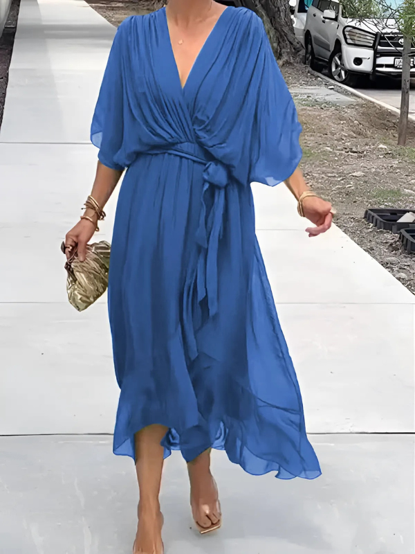 Wrap Midi Dress – Women's Casual Dress | Sylvia
