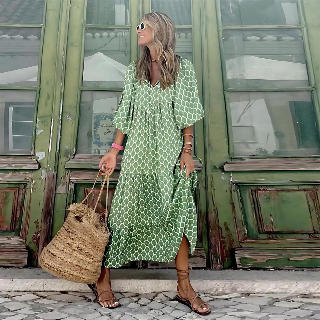 Polka Dot Maxi Dress – Women's Casual Dress | Evelina