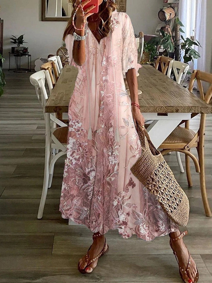 Floral Maxi Dress – Women's Casual Summer Dress | Seraphina