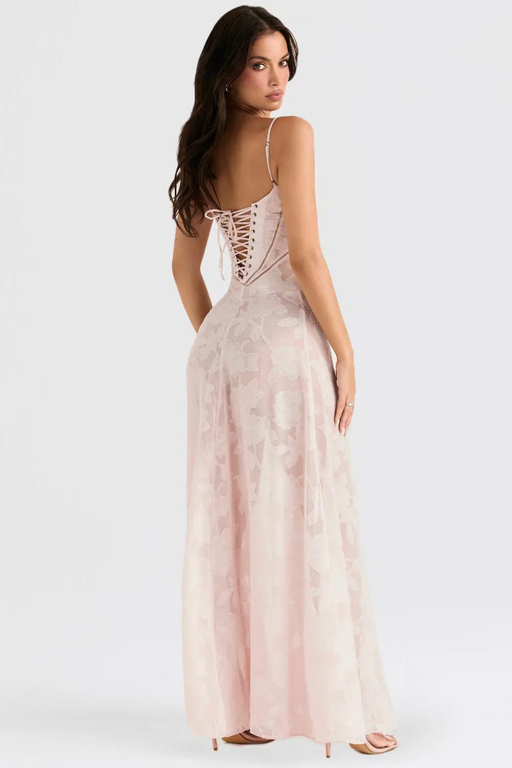 Open Back Maxi Dress – Women's Elegant Dress | Seraphina