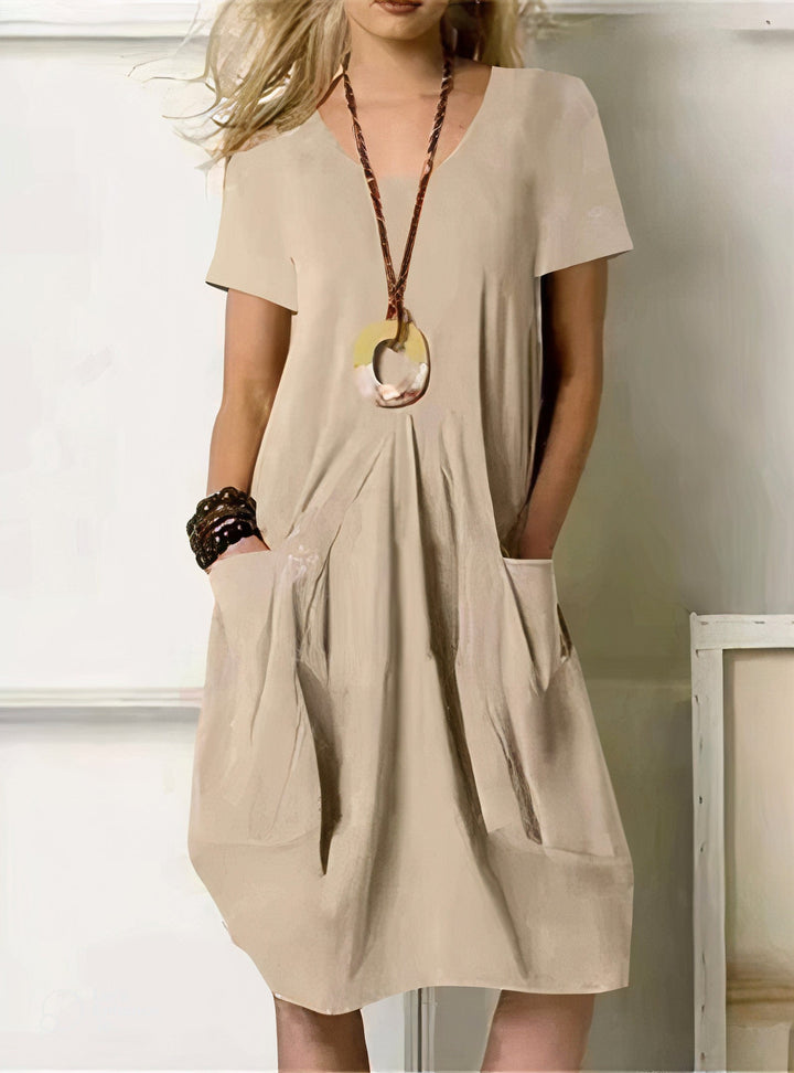 Pocket Midi Dress – Women's Casual Summer Dress | Seraphina