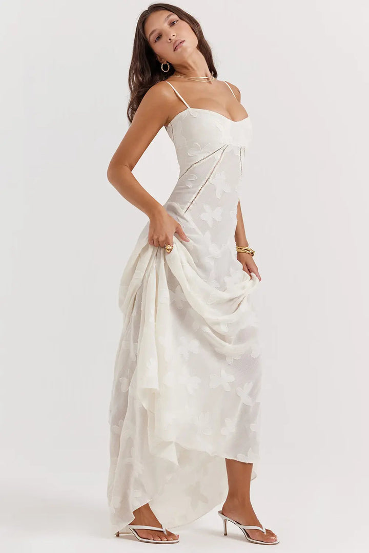 Open Back Maxi Dress – Women's Elegant Dress | Seraphina
