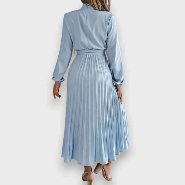 Pleated Midi Dress – Women's Elegant Dress | Valentina