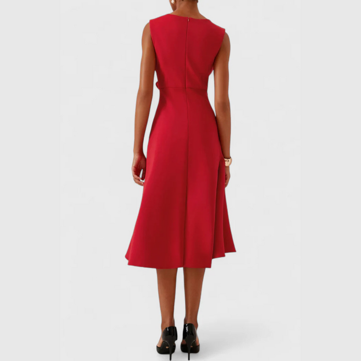 Satin One-Shoulder Midi Dress – Women's Cocktail Dress | Liora