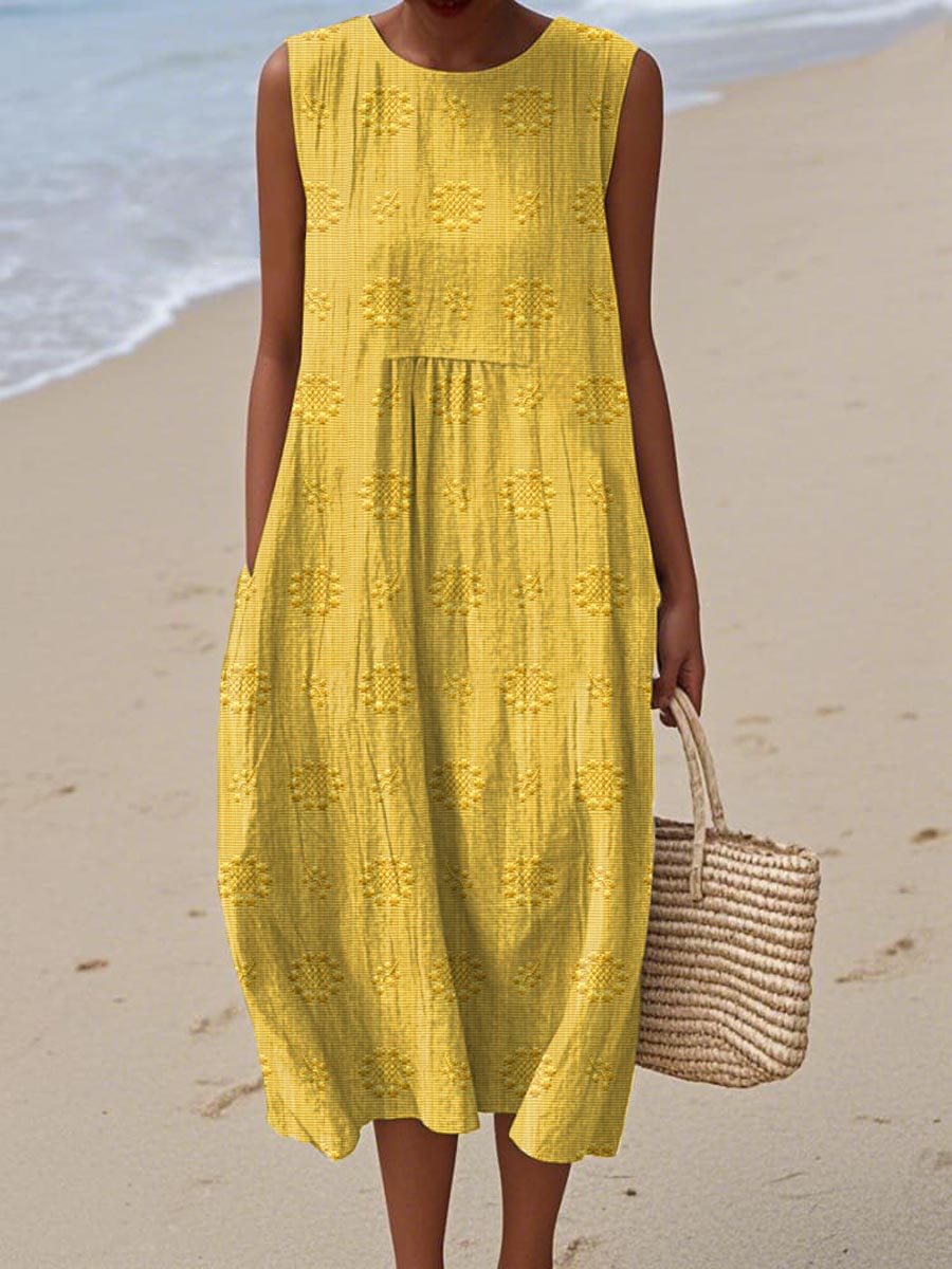 Sleeveless Midi Dress – Women's Casual Dress | Seraphina