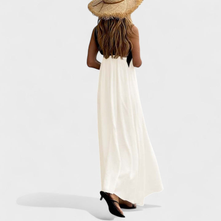 Halter Cross Neck Maxi Dress – Women's Casual Summer Dress | Celeste