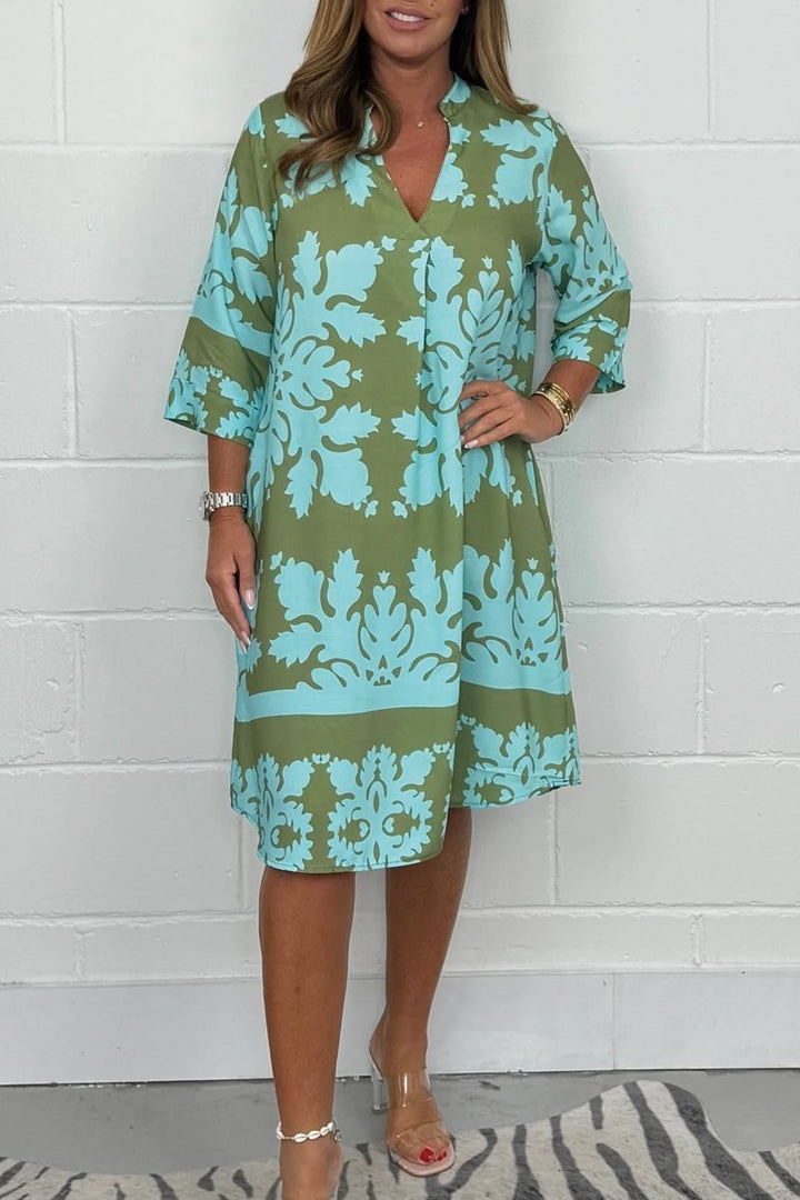 Printed Maxi Dress – Women's Casual Vacation Dress | Isadora