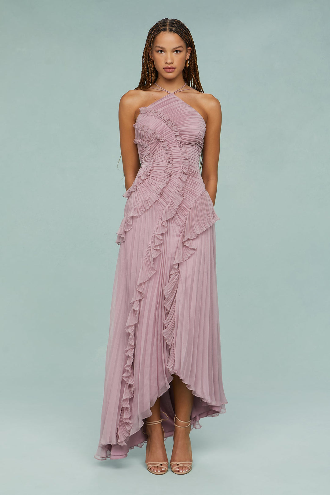 Halter Neck Maxi Dress – Women's Elegant Dress | Celina