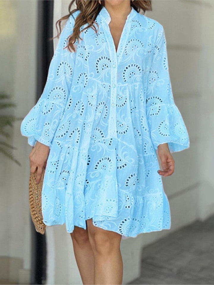 Balloon Sleeve Mini Dress – Women's Casual Dress | Amara