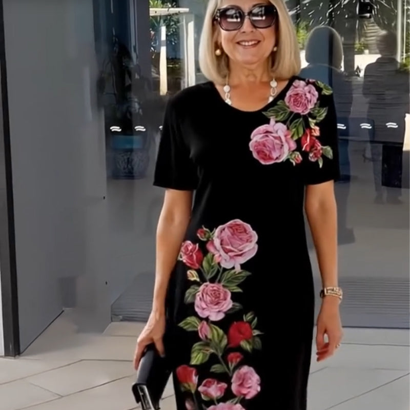 Floral Fitted Maxi Dress – Women's Elegant Dress | Seraphina
