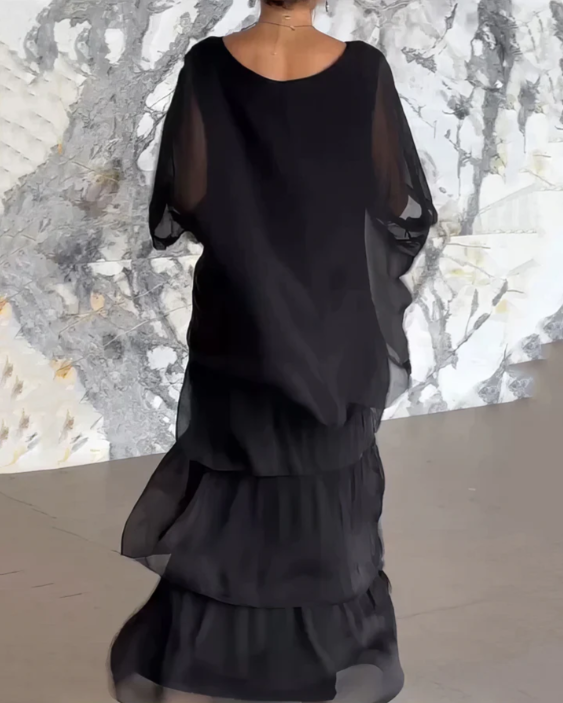 Batwing Sleeve Maxi Dress – Women's Casual Dress | Lorena