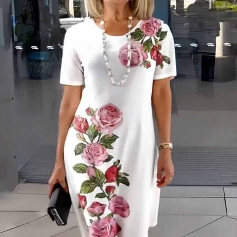 Floral Fitted Maxi Dress – Women's Elegant Dress | Seraphina