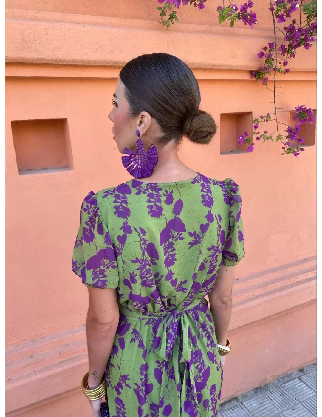 Floral Wrap Midi Dress – Women's Casual Summer Dress | Isabella