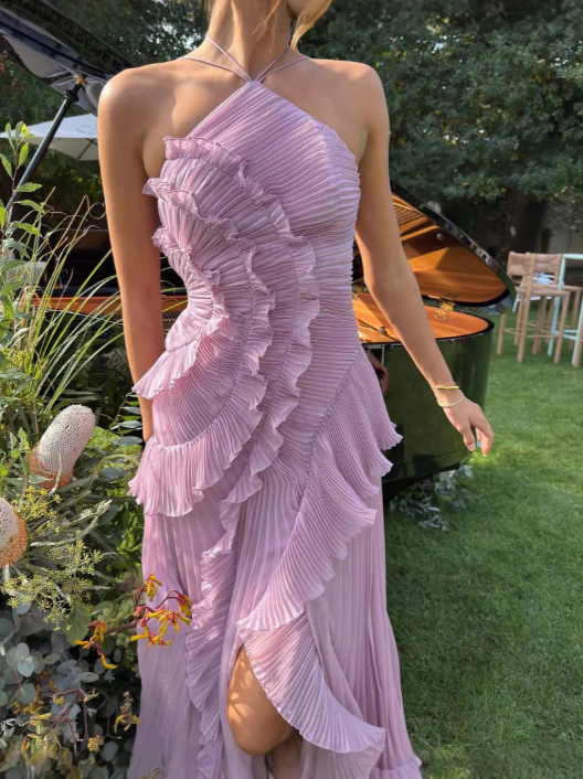 Halter Neck Maxi Dress – Women's Elegant Dress | Celina