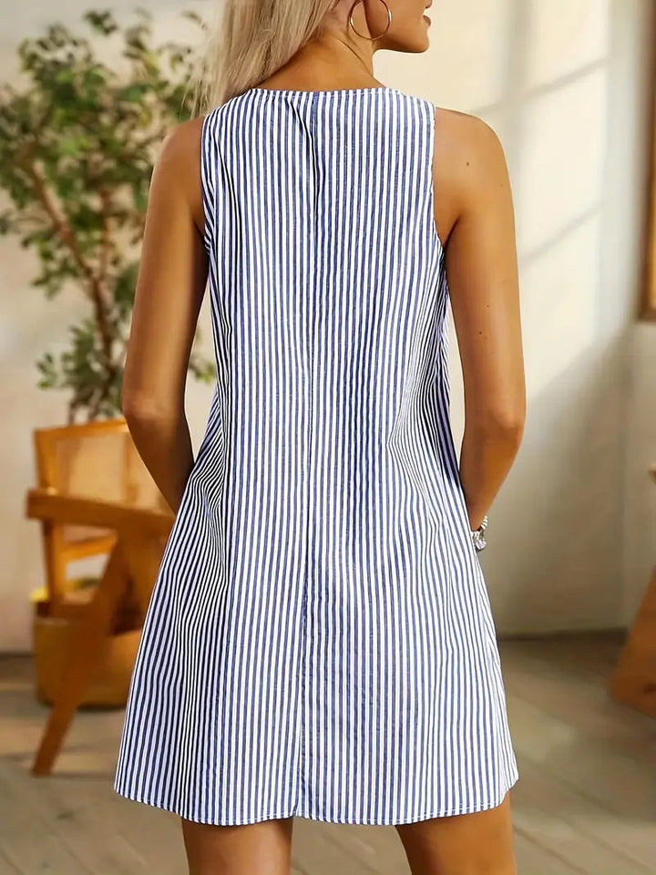 Striped Mini Dress – Women's Casual Summer Dress | Seraphina