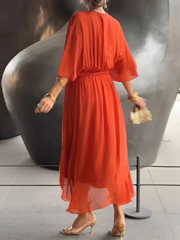 Wrap Midi Dress – Women's Casual Dress | Sylvia