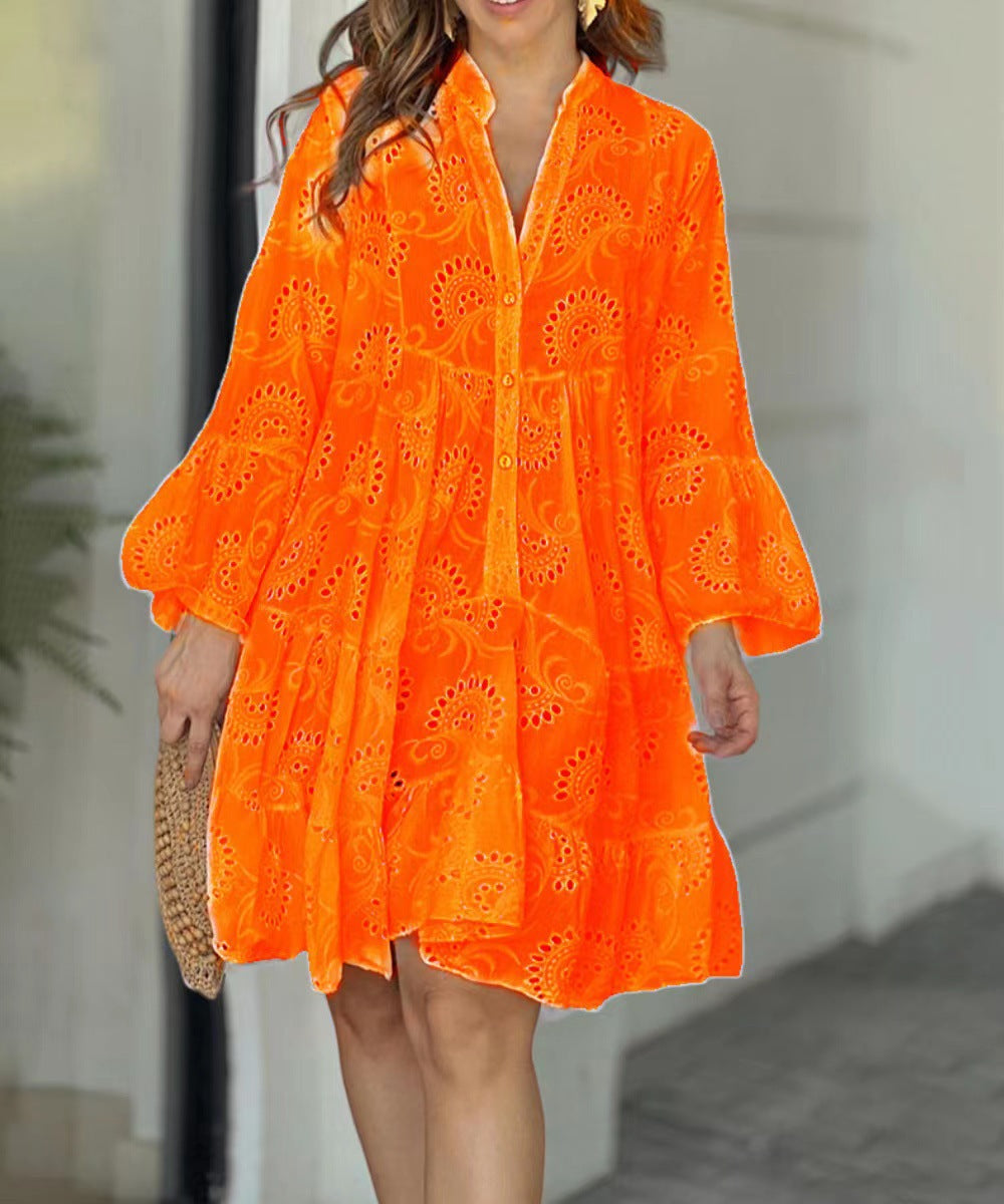 Balloon Sleeve Mini Dress – Women's Casual Dress | Amara