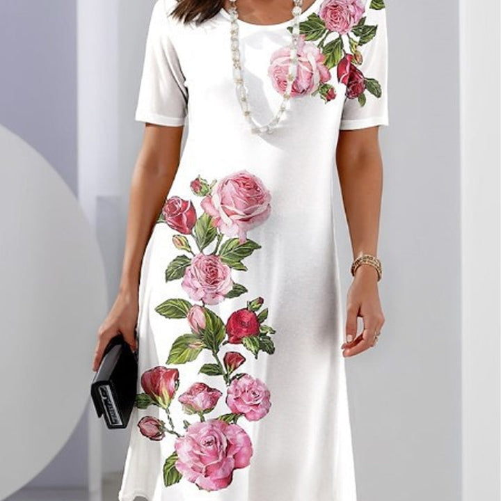 Floral Fitted Maxi Dress – Women's Elegant Dress | Seraphina