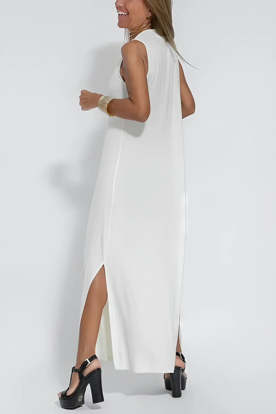 Draped Maxi Dress – Women's Casual Dress | Seraphina