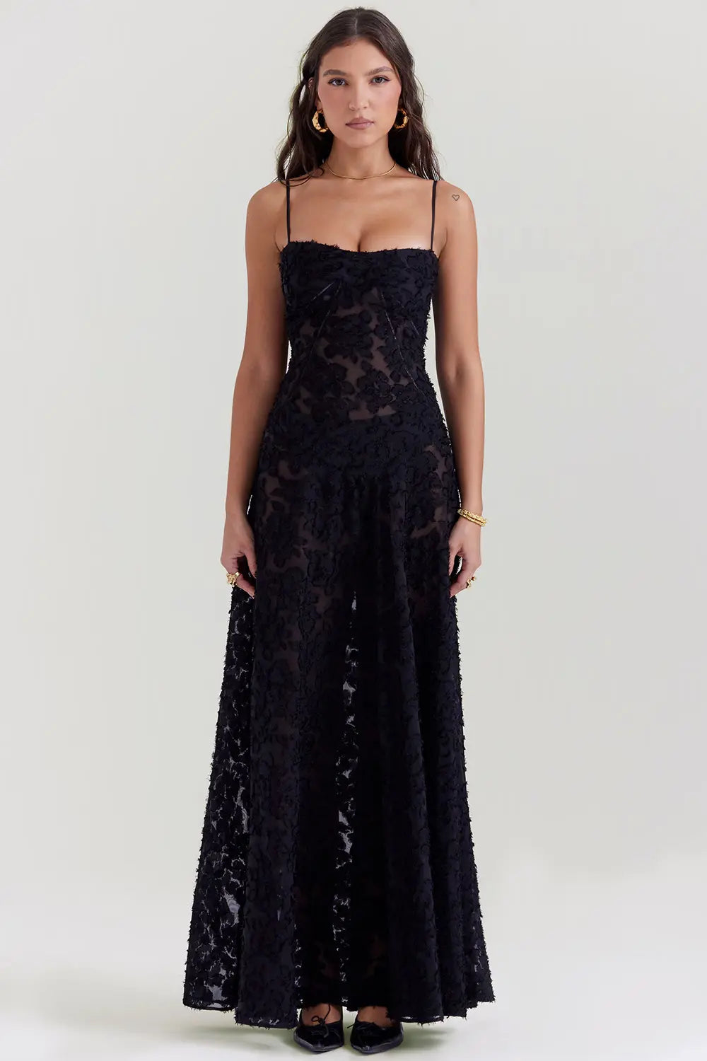 Open Back Maxi Dress – Women's Elegant Dress | Seraphina