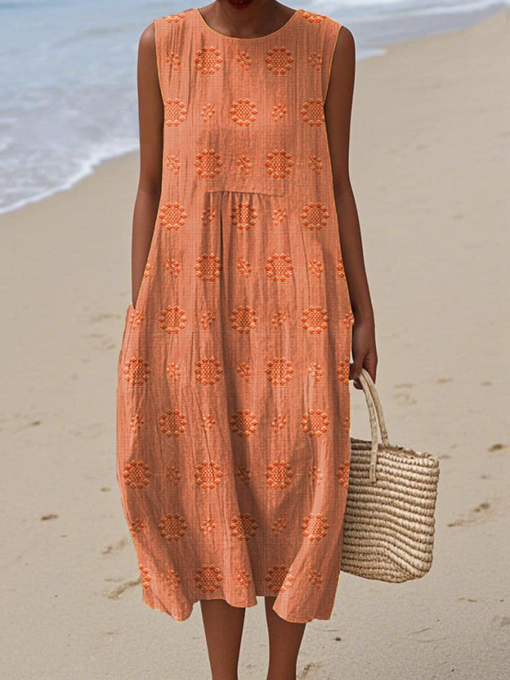 Sleeveless Midi Dress – Women's Casual Dress | Seraphina