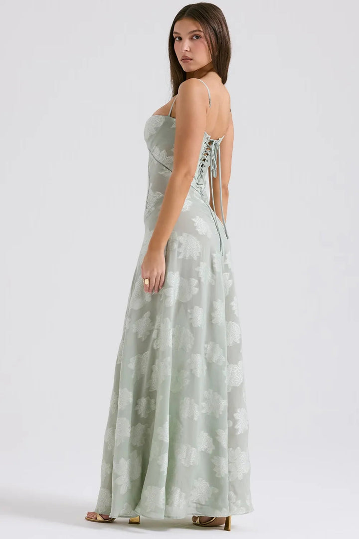 Open Back Maxi Dress – Women's Elegant Dress | Seraphina