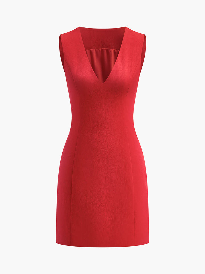 Sleeveless Fitted Mini Dress – Women's Summer Dress | Scarlett