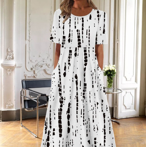 Floral Smocked Maxi Dress – Women's Casual Summer Dress | Esmeralda
