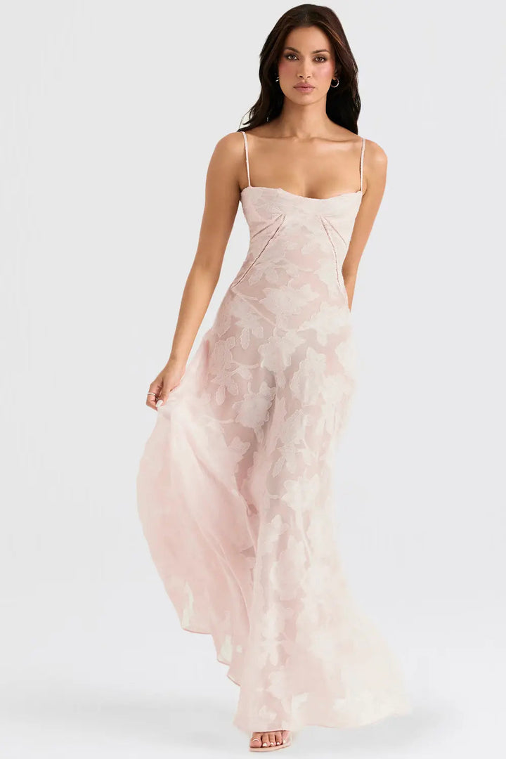 Open Back Maxi Dress – Women's Elegant Dress | Seraphina