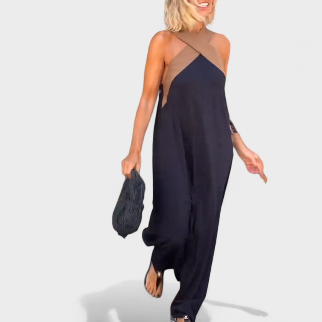 Halter Cross Neck Maxi Dress – Women's Casual Summer Dress | Celeste