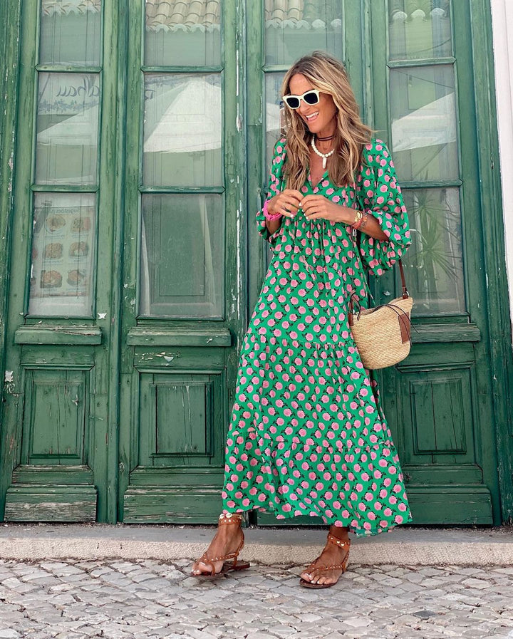 Polka Dot Maxi Dress – Women's Casual Dress | Evelina