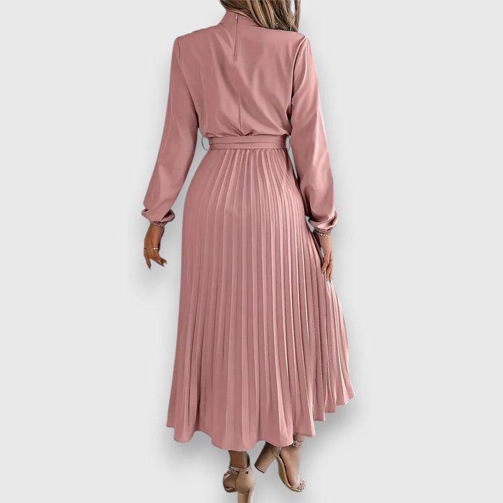 Pleated Midi Dress – Women's Elegant Dress | Valentina
