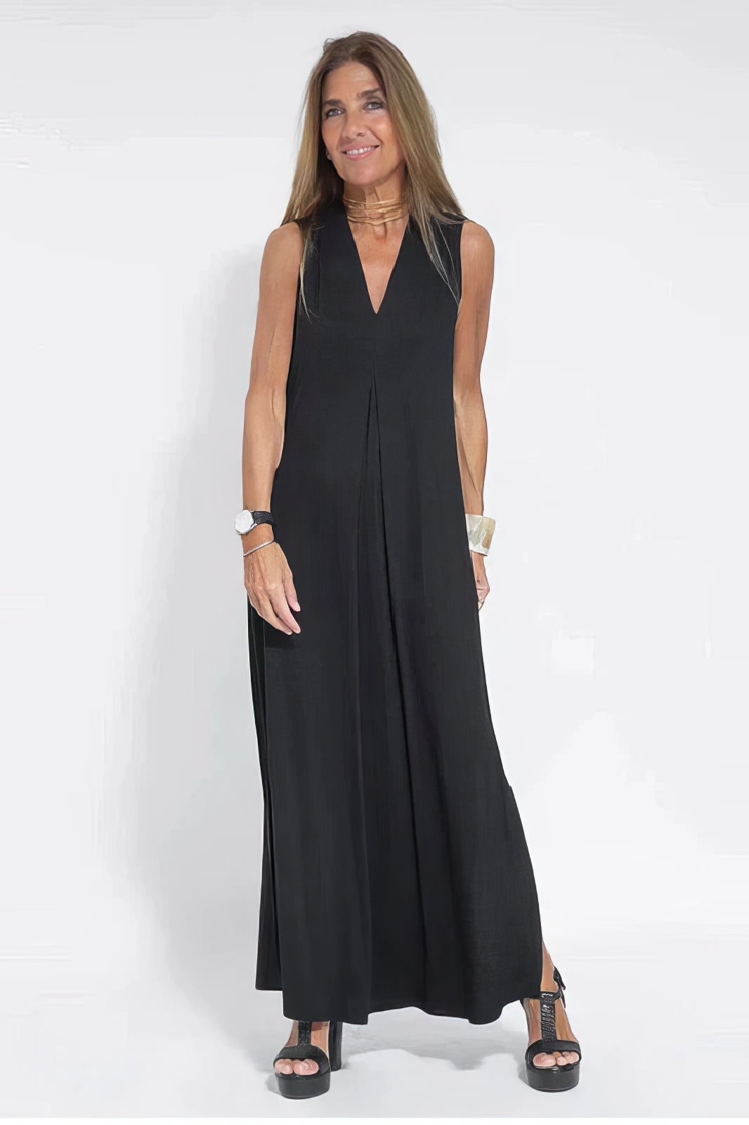 Draped Maxi Dress – Women's Casual Dress | Seraphina