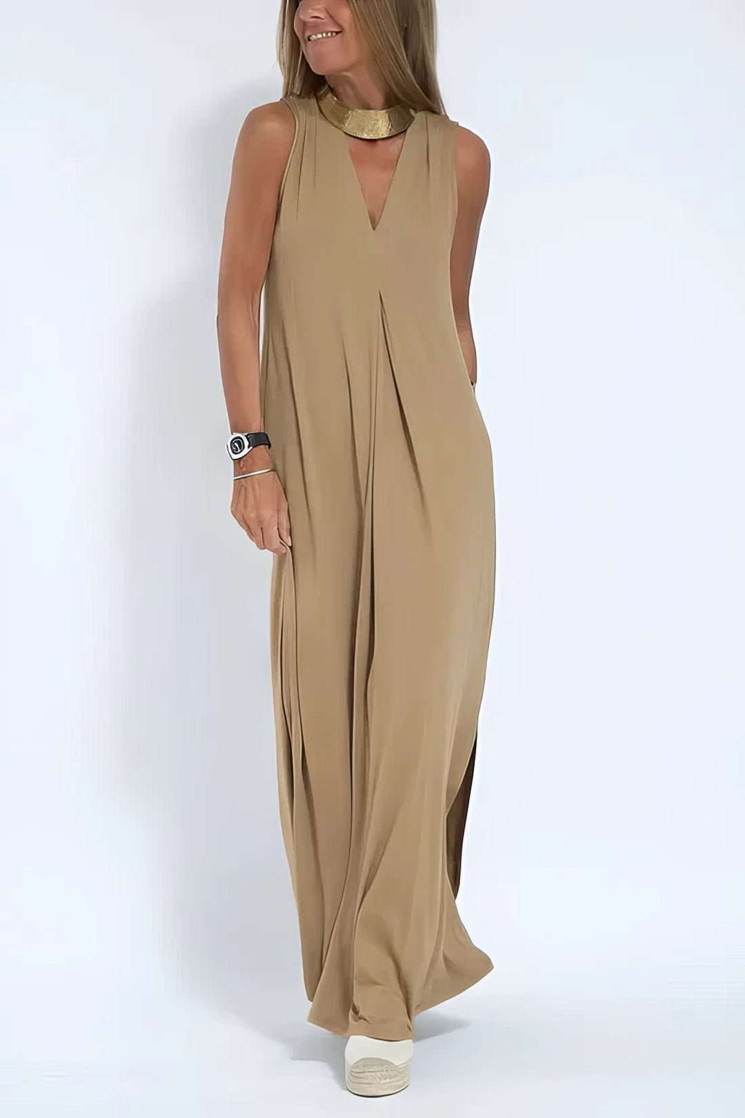 Draped Maxi Dress – Women's Casual Dress | Seraphina